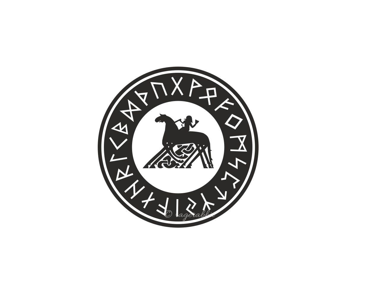 BUY 10 GET 5 FREE, Coupon Code - 5FREE Comunication, Insigt, Truth, Wisdom, Ansuz Viking Rune, Black and White, Commercial Use