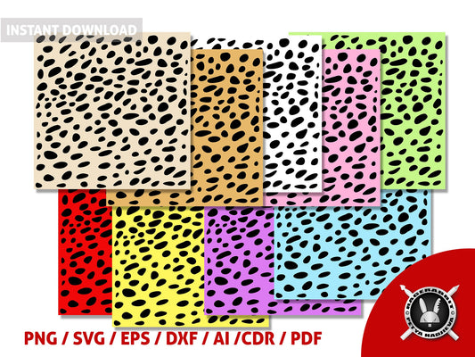 Snow Leopard Squares SVG Animal Prints Pattern Fur Commercial Use Printable Crafts Supply Points Print Rainbow Sublimation Frames Labels
