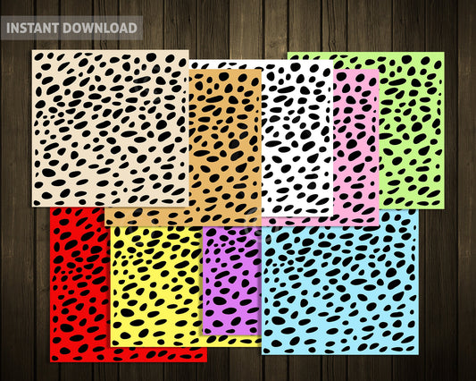 Snow Leopard Squares SVG Animal Prints Pattern Fur Commercial Use Printable Crafts Supply Points Print Rainbow Sublimation Frames Labels