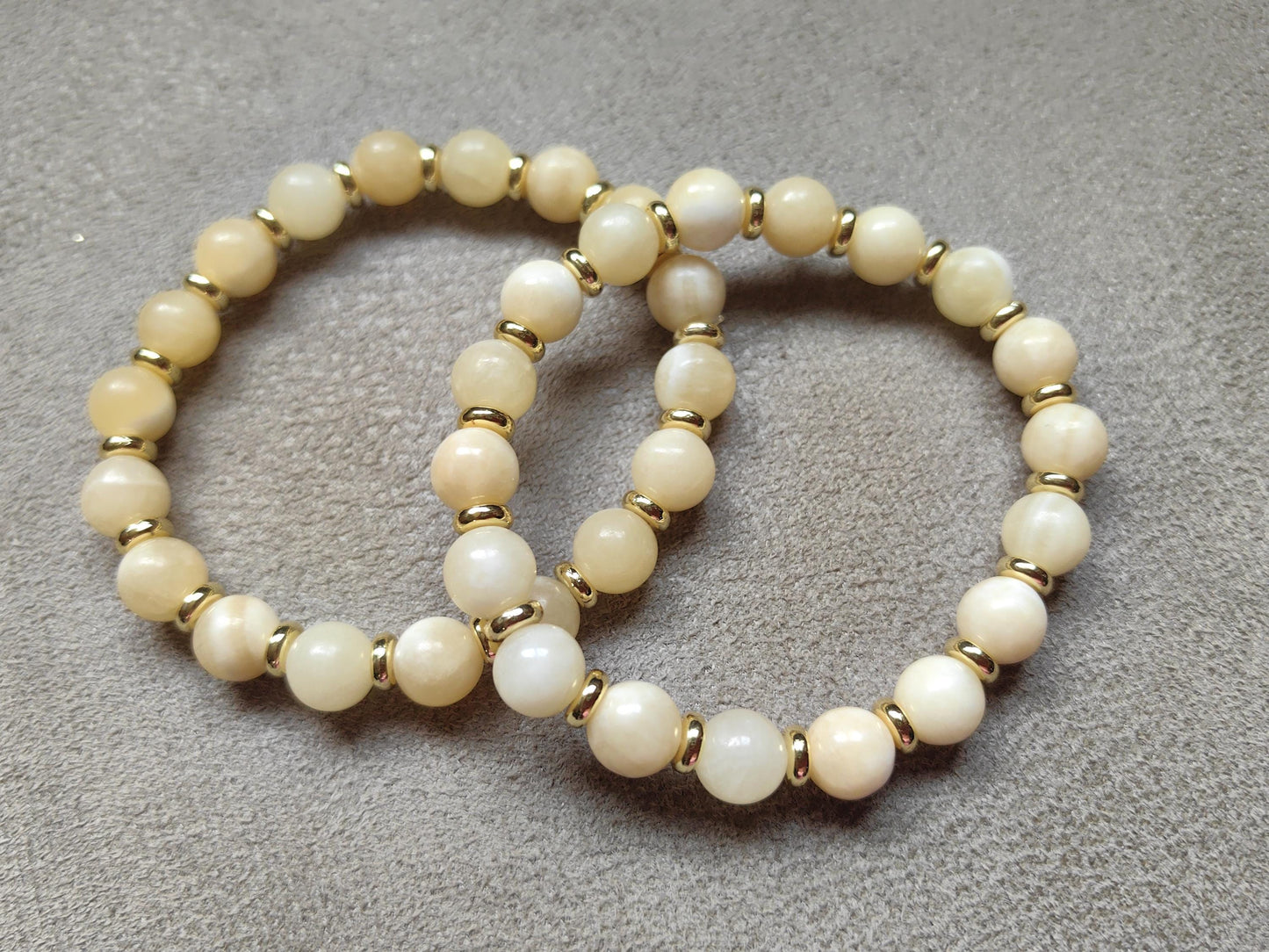 Natural Yellow Honey Jade Bracelets Healing Gemstone