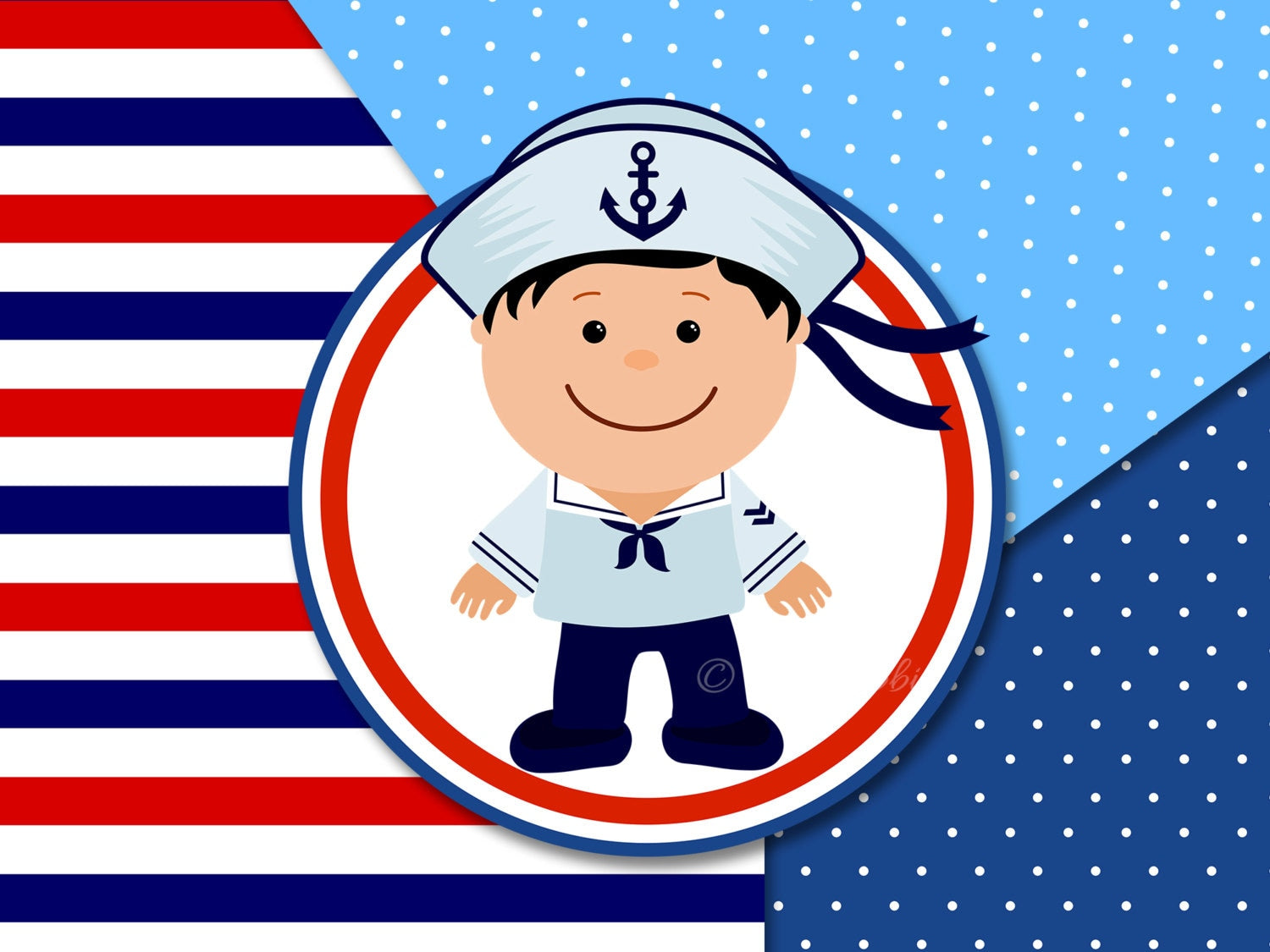 BUY 10 GET 5 FREE, Coupon Code - 5FREE Marine Digital Paper Set With Little Sailors, Marine Boys, Clip Art, Illustration