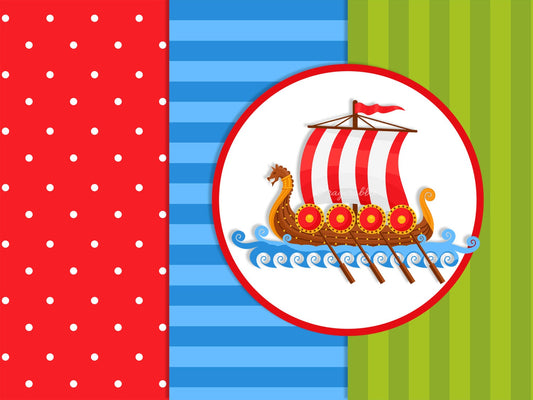 BUY 10 GET 5 FREE, Coupon Code - 5FREE Viking Digital Paper and Viking Ship Clip Art, Viking Runes, Polka Dots, Stripes, Set