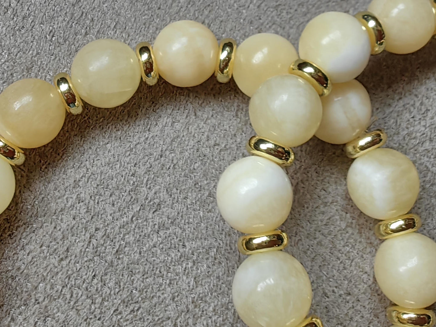 Natural Yellow Honey Jade Bracelets Healing Gemstone