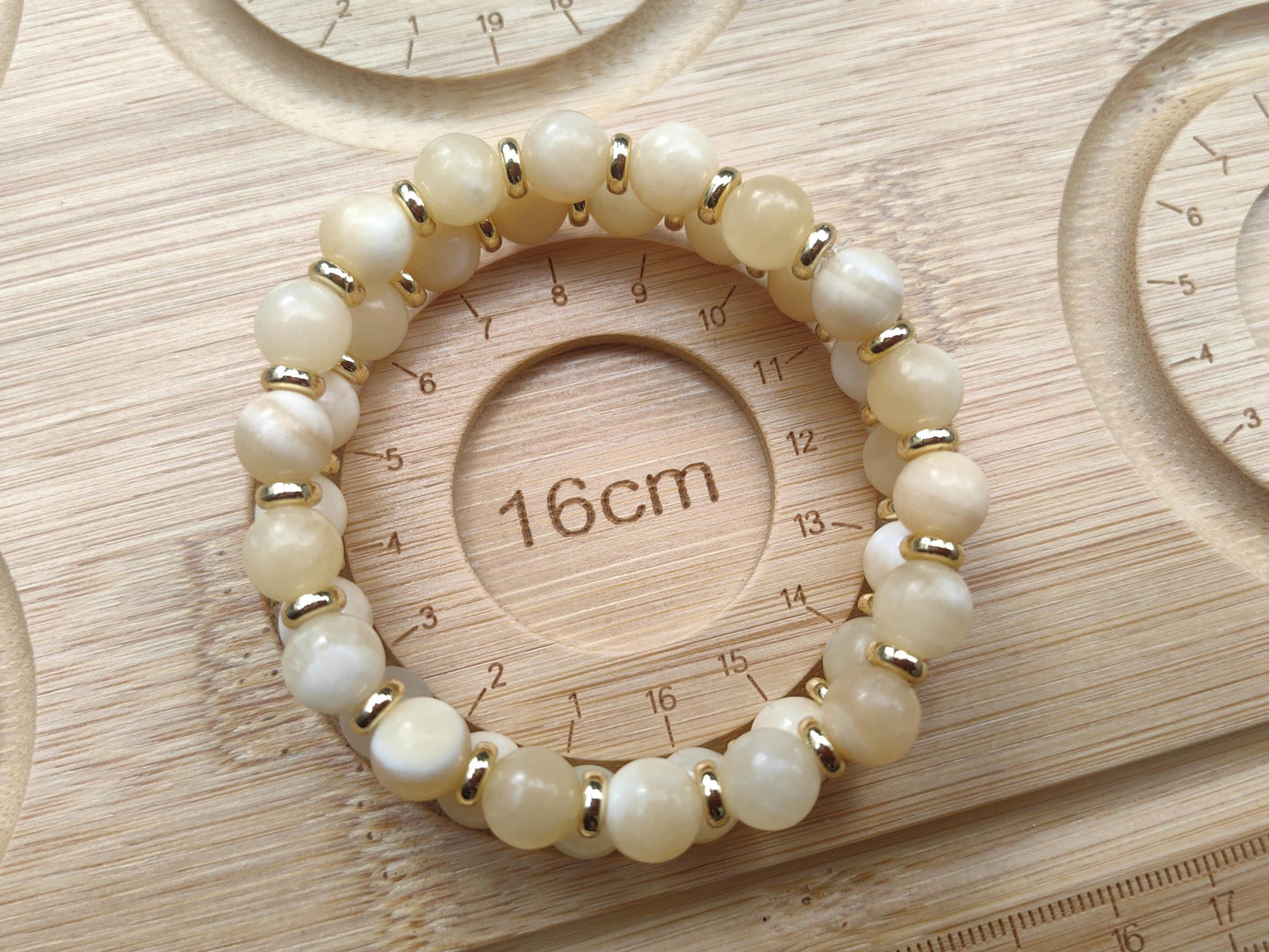 Natural Yellow Honey Jade Bracelets Healing Gemstone