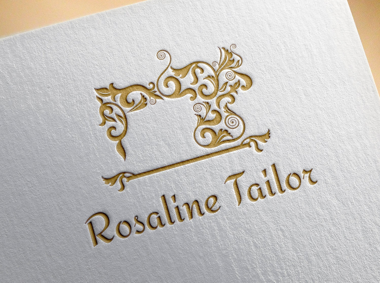 Premade Logo, Sewing Shop Logo, Logo Template, Vector Illustration, Wattermark Logo, Luxury Logo, Royal